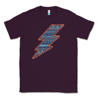 Plum Western Orange Border Aztec Lightning Classic Tee - Bettercallsaul