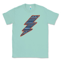 Seafoam Western Orange Border Aztec Lightning Classic Tee - Bettercallsaul
