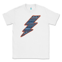White Western Orange Border Aztec Lightning Classic Tee - Bettercallsaul