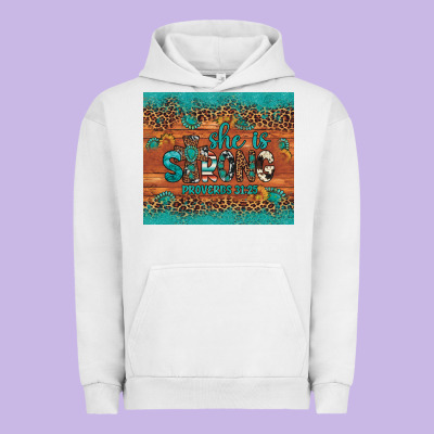 She Is Strong Gemstone Sunflower Leopard Urban Hoodie Designed By Artiststas