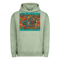 Pigment Oil Green she is strong gemstone sunflower leopard Urban Hoodie - Artiststas
