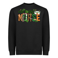 Black One lucky Nurse with elements St. Patricks Day Heavyweight Sweatshirt - HowdyJamesFarm