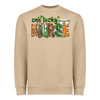 Mushroom One lucky Nurse with elements St. Patricks Day Heavyweight Sweatshirt - HowdyJamesFarm