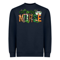Navy One lucky Nurse with elements St. Patricks Day Heavyweight Sweatshirt - HowdyJamesFarm