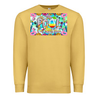 Antique Gold The Pool Is My Happy Place Premium Sweatshirt - CowhideDigitalArt