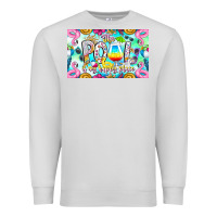 Dove Grey The Pool Is My Happy Place Premium Sweatshirt - CowhideDigitalArt