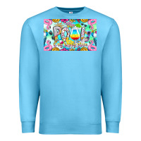 Ocean Blue The Pool Is My Happy Place Premium Sweatshirt - CowhideDigitalArt