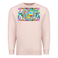 Pale Pink The Pool Is My Happy Place Premium Sweatshirt - CowhideDigitalArt