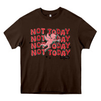 Chocolate Brown not today cupid Heavy Core Tee - MaliasSmallBusiness