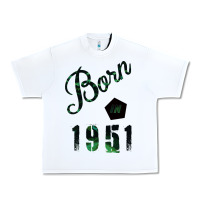White Born In 1951 Urban Heavy Tee - Bettercallsaul