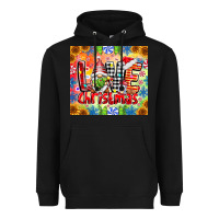 Black Love Christmas gnome Heavyweight Hoodie - CowhideDigitalArt