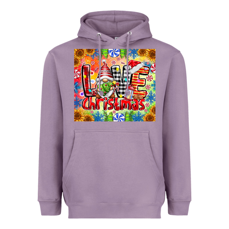 Love Christmas Gnome Heavyweight Hoodie by CowhideDigitalArt | Teevron