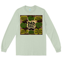 Matcha dad daily affirmations Long Sleeve Tee - TumblerDesignByShophia
