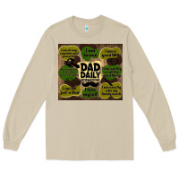 Mushroom dad daily affirmations Long Sleeve Tee - TumblerDesignByShophia