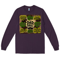 Plum dad daily affirmations Long Sleeve Tee - TumblerDesignByShophia
