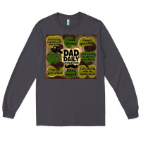 Smoke dad daily affirmations Long Sleeve Tee - TumblerDesignByShophia