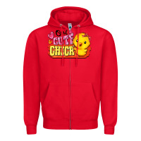 Red one cute chick Zipper Hoodie - FaDigitalArtStudio