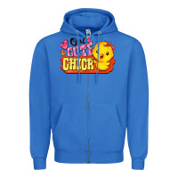 True Royal one cute chick Zipper Hoodie - FaDigitalArtStudio