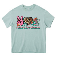 Arona peace love nursing Heavy Core Tee - NancyCooperArtShop