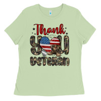 Matcha thank you veteran Ladies Tee - MaliasSmallBusiness