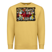 Antique Gold Happy Easter Premium Sweatshirt - CowhideDigitalArt
