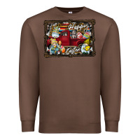 Chestnut Happy Easter Premium Sweatshirt - CowhideDigitalArt