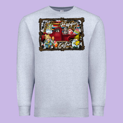 Happy Easter Premium Sweatshirt Designed By Cowhidedigitalart