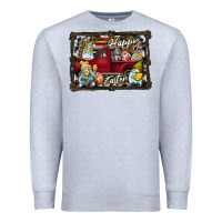 Heather Grey Happy Easter Premium Sweatshirt - CowhideDigitalArt
