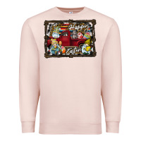 Pale Pink Happy Easter Premium Sweatshirt - CowhideDigitalArt
