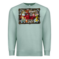 Seafoam Happy Easter Premium Sweatshirt - CowhideDigitalArt