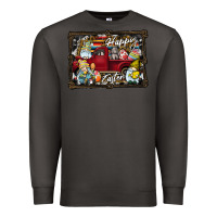 Smoke Happy Easter Premium Sweatshirt - CowhideDigitalArt