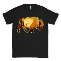 Black Desert Landscape Bison Silhouette Classic Tee - Bettercallsaul