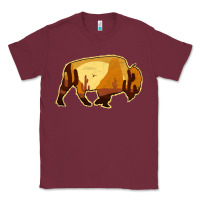 Desert Landscape Bison Silhouette Classic Tee | Teevron