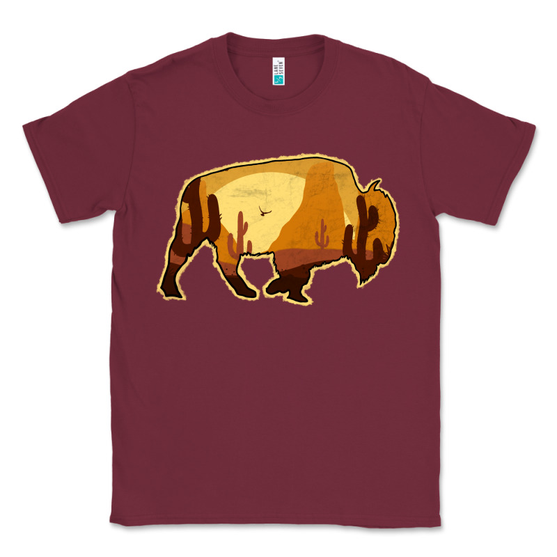 Desert Landscape Bison Silhouette Classic Tee by Bettercallsaul | Teevron
