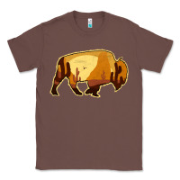 Chestnut Desert Landscape Bison Silhouette Classic Tee - Bettercallsaul