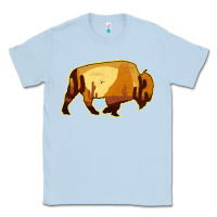 Dusty Blue Desert Landscape Bison Silhouette Classic Tee - Bettercallsaul