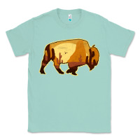 Seafoam Desert Landscape Bison Silhouette Classic Tee - Bettercallsaul