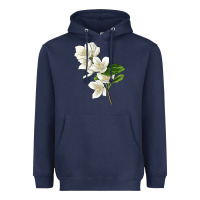 Navy Mock Oranges Illustrations Heavyweight Hoodie - LillyAllenDesigns