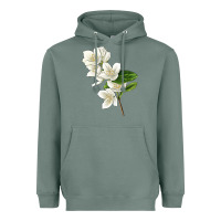 Sage Mock Oranges Illustrations Heavyweight Hoodie - LillyAllenDesigns