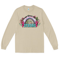 Mushroom Strong Cancer rainbow Cancer Awareness Long Sleeve Tee - HowdyJamesFarm
