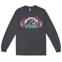 Smoke Strong Cancer rainbow Cancer Awareness Long Sleeve Tee - HowdyJamesFarm