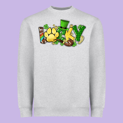 Lucky Pet  St. Patrick's Heavyweight Sweatshirt Designed By Howdyjamesfarm