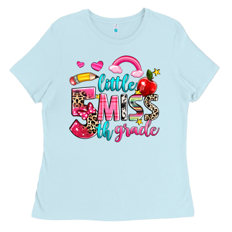 Little Miss Fifth Grade Ladies Tee by NancyCooperArtShop | Teevron
