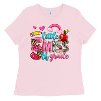Bubblegum Pink little miss fifth grade Ladies Tee - NancyCooperArtShop