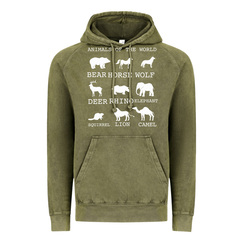 Animals Of The World Vintage Hoodie by Bettercallsaul | Teevron