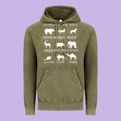 Animals Of The World Vintage Hoodie Designed By Bettercallsaul