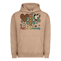 Pigment Burro autism awareness leopard cowhide herts puzzle Urban Hoodie - Artiststas