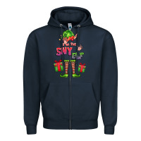 Navy im the shy elf elf Zipper Hoodie - FaDigitalArtStudio