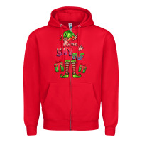 Red im the shy elf elf Zipper Hoodie - FaDigitalArtStudio