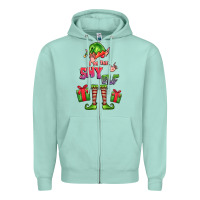 Seafoam im the shy elf elf Zipper Hoodie - FaDigitalArtStudio